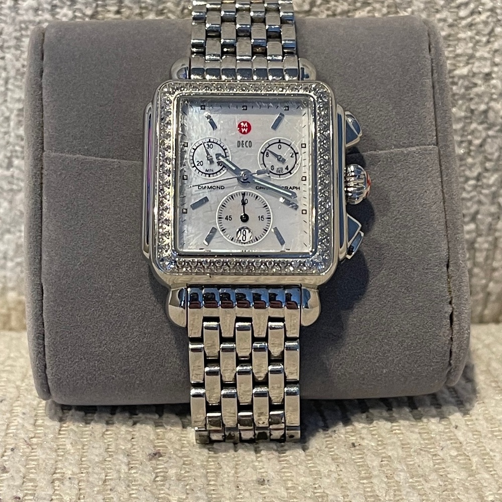 Michele Diamond Deco Watch